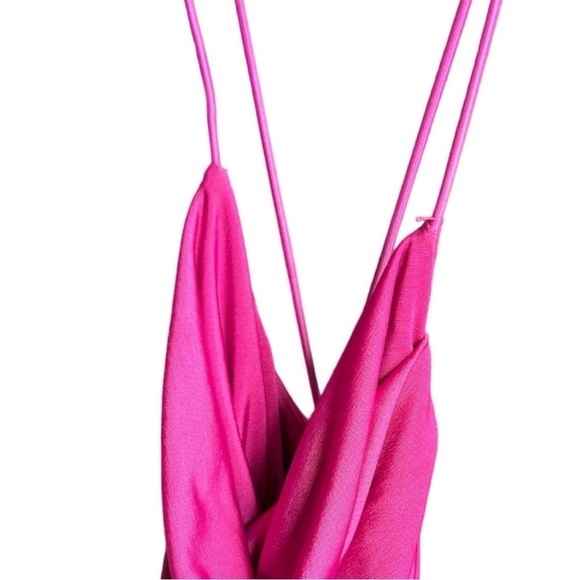 Tiger Mist Reese Bodycon Ruched Mini Dress Pink Sz XS - Picture 6 of 10